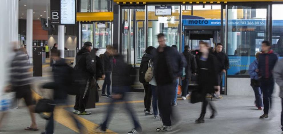 The Christchurch Bus Interchange. Photo: Newsline