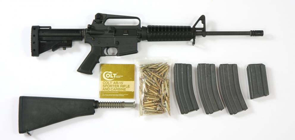 The Colt AR-15 rifle and accessories. Photo: Wikimedia 