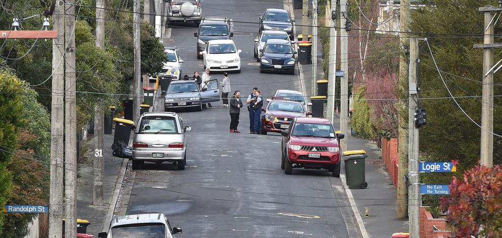 Police were called to Craigleith St this afternoon. Photo: Gregor Richardson