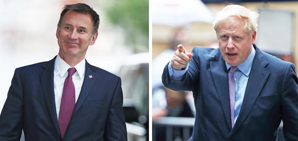 Jeremy Hunt (left) and Boris Johnson. Photo: Getty Images 