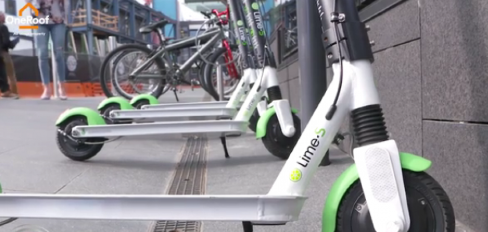 Lime e-scooters arrived on the streets on Monday, with 600 scooters distributed across Auckland...