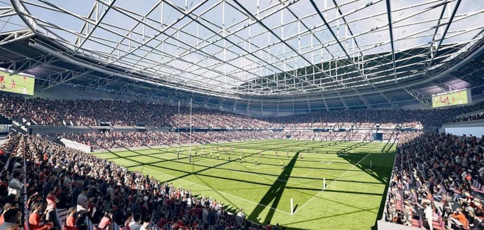 Christchurch's planned new stadium Te Kaha. Image: Newsline
