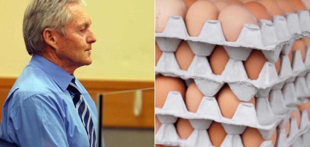 John Garnett was sentenced to 12 months' home detention for passing off 2.47m eggs as free range when they weren't. Photo / Northern Advocate