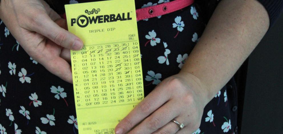 Photo of the winning ticket that Paul and Lucy won Lotto first division and $142,857 with, 24 hours after they became engaged and the night after their house nearly burned down. Photo / Supplied