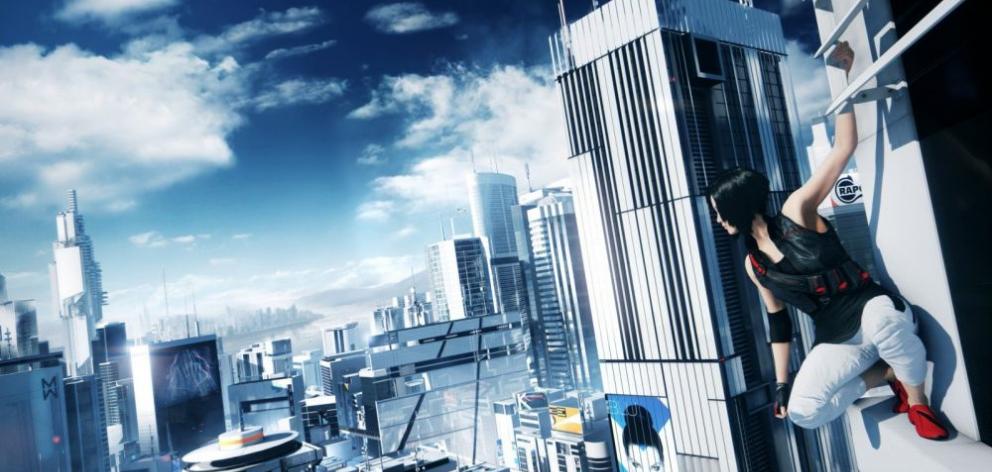 A screenshot from the Mirror's Edge Catalyst game. A screenshot from the Mirror's Edge Catalyst game.