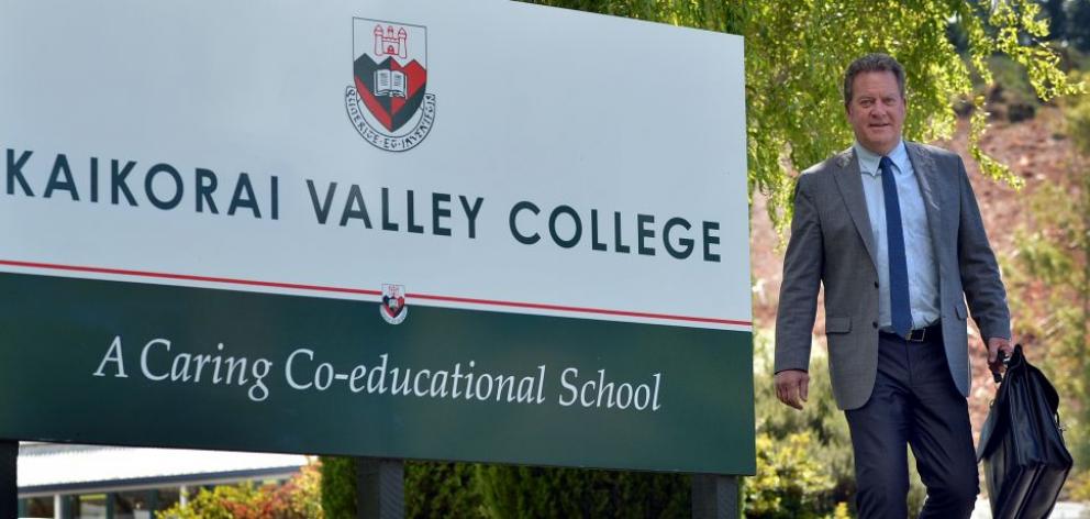 After 32 years at Kaikorai Valley College, deputy principal Garry Chronican heads home to prepare for a new challenge at the University of Otago. Photo by Peter McIntosh. 