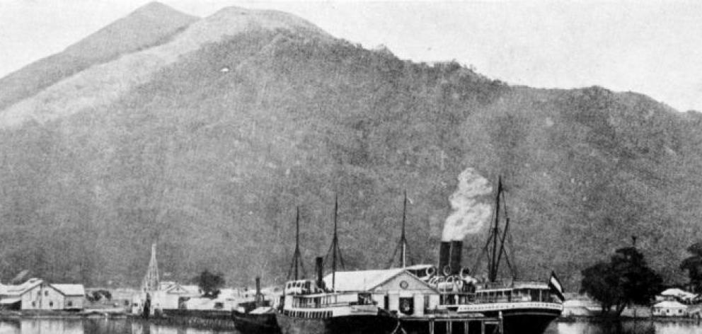  Rabaul, capital of the German possessions in New Guinea and New Britain, which has recently been taken over by the Australian Expeditionary Force. - Otago Witness, 7.10.1914. Copies of picture available from the ODT front office, lower Stuart St, or www.