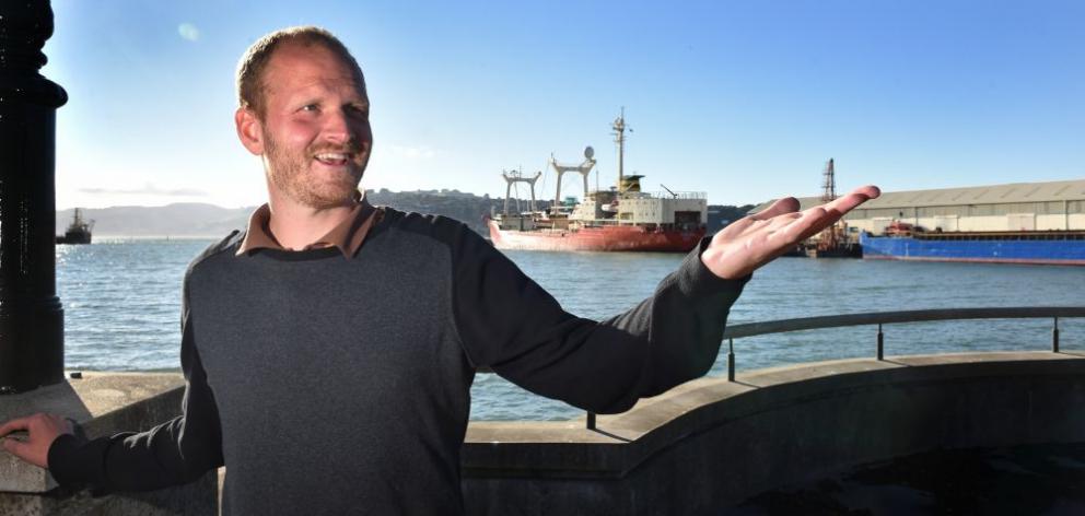 German academic Jan Wilhelm says while Dunedin should work towards a stronger connection with its harbour, the industrial character of the area should  not be lost. Photo: Peter McIntosh