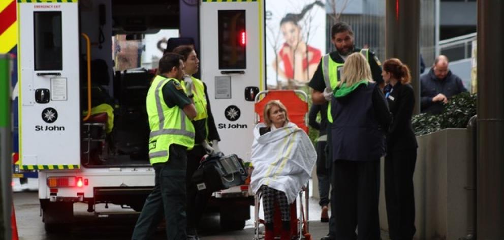 Ambulance staff treated about 11 people at the scene. Photo: NZ Herald