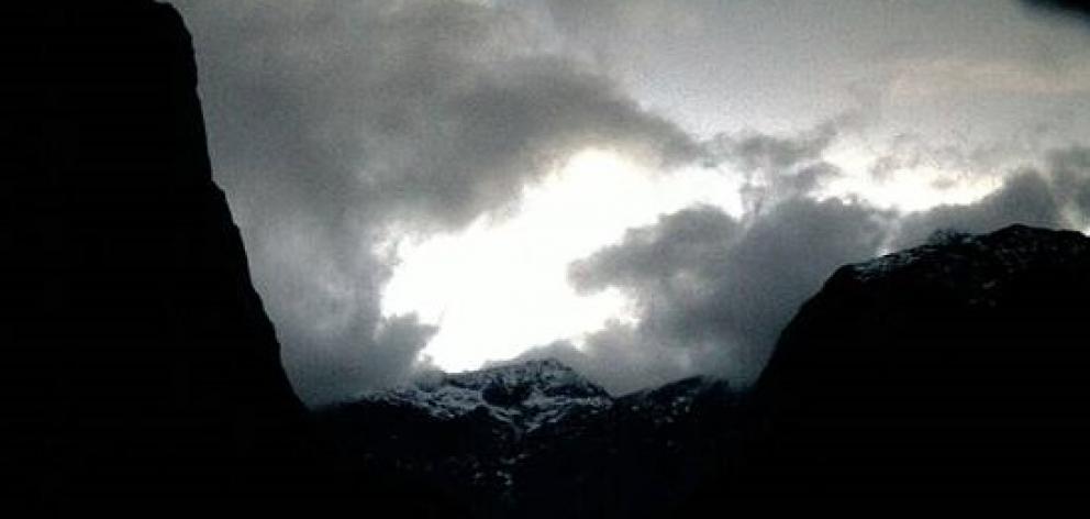 The Gertrude Valley in Fiordland this morning. Photo: Milford Road Alliance