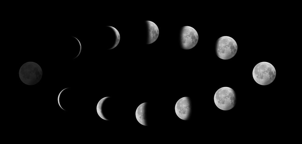 The many phases of the Moon. Photo: Getty Images 