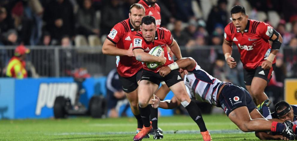 Ryan Crotty scored the final try for the Crusaders and went on to convert it. Photo: Getty Images 