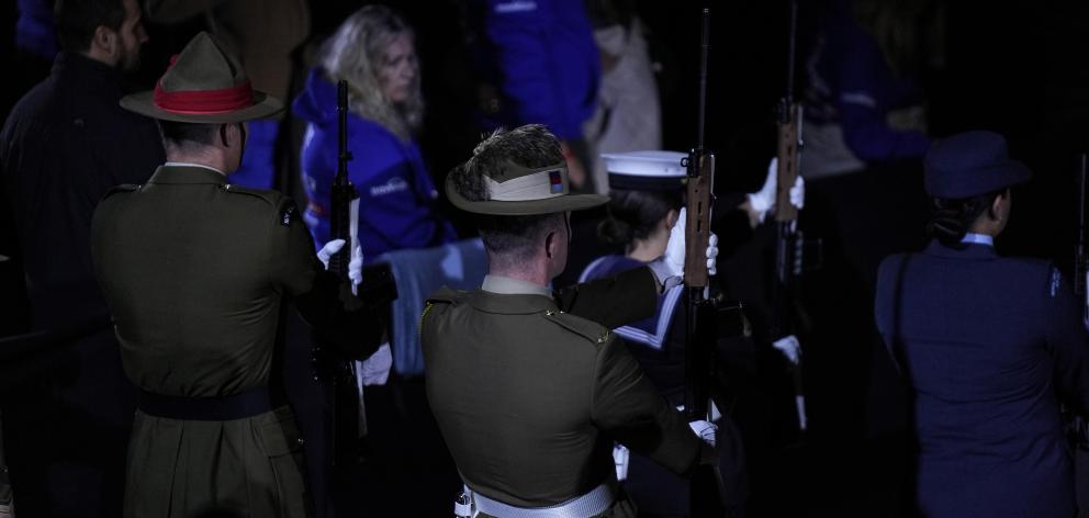 Member of the New Zealand and Australian armed forces attended Anzac Day commemorations at...
