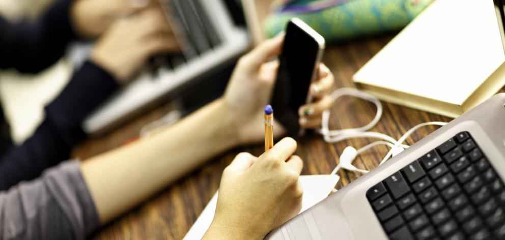 It's a no phone zone for junior students. Photo: Getty Images