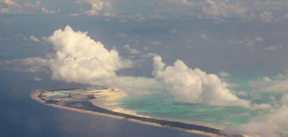 Pacific Island nations including Kiribati (pictured) and Tuvalu are increasingly threatened by...