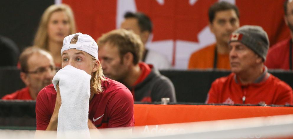 Denis Shapovalov was immediately defaulted for "unsportsmanlike conduct". Photo: Getty Images 