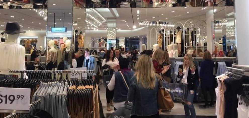 Two hundred shoppers attended the VIP opening last night. Photo: NZ Herald