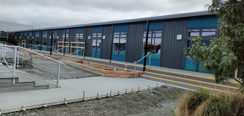 The finishing touches are being put on the new classrooms at Te Kura o Tuahiwi. Photo: David Hill...