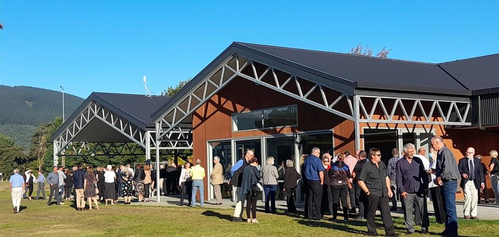 Hundreds of people turned out for Ralph Ogg's funeral. Photo: Supplied