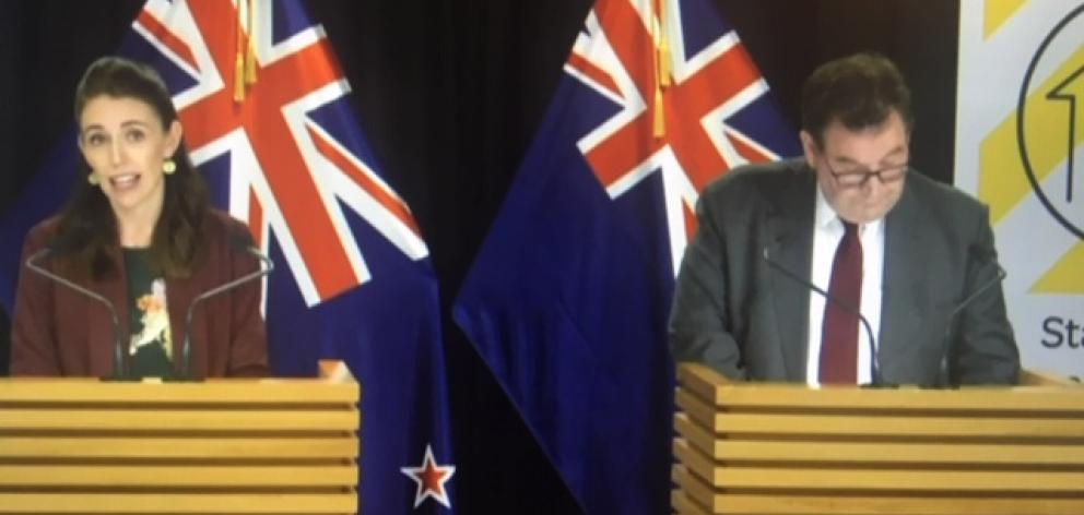 The Prime Minister was joined by Finance Minister Grant Robertson today. 