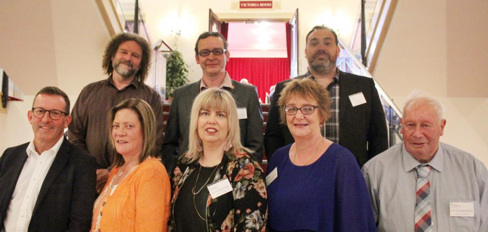 Southland Kiwibank local heroes (back, from left) Jim Geddes, Leon Hartnett, Caley Hall, (front...