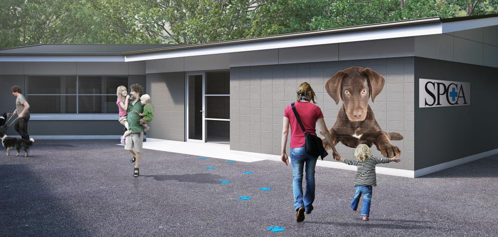 An artist's impression of the new dog arrivals and isolation centre at SPCA Otago in Opoho. IMAGE: MCKENZIE ARCHITECTS