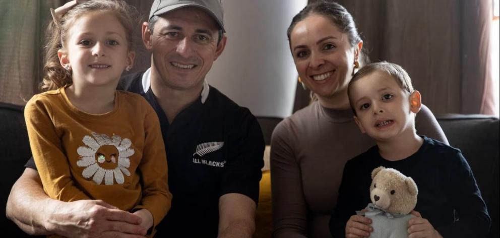 Otávio with his family. Photo: George Heard