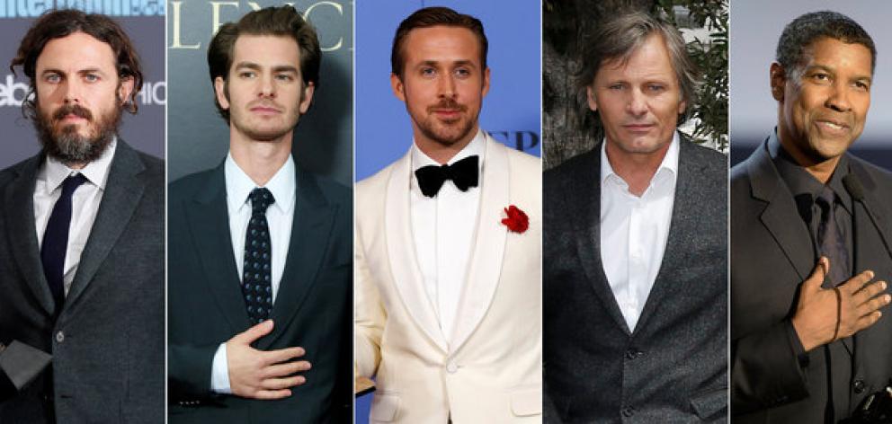 Best actor Oscar nominees for the 89th annual awards (L-R) Casey Affleck, Andrew Garfield, Ryan Gosling, Viggo Mortensen and Denzel Washington. Photo: Reuters Best actor Oscar nominees for the 89th annual awards (L-R) Casey Affleck, Andrew Garfield, Ryan Gosling, Viggo Mortensen and Denzel Washington. Photo: Reuters
