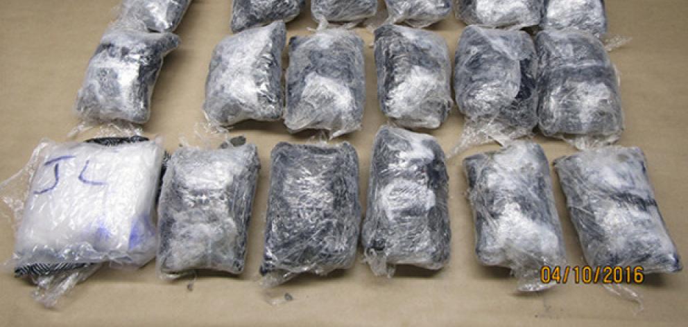 A Canadian man was arrested at Auckland Airport for trying to import $8m of methamphetamine....