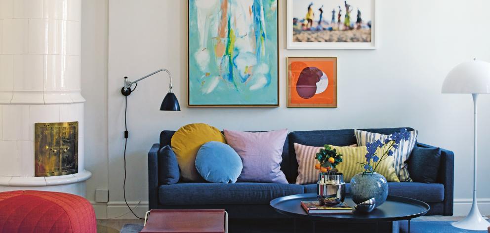 Furniture, artwork and cushions can all add pops of bold colour to your room.