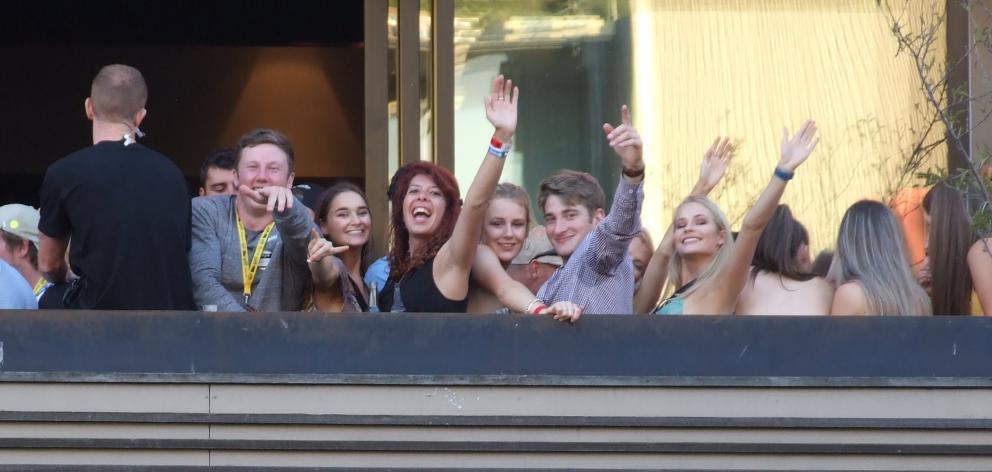 Revellers at a bar in Queenstown. Photo: Guy Williams