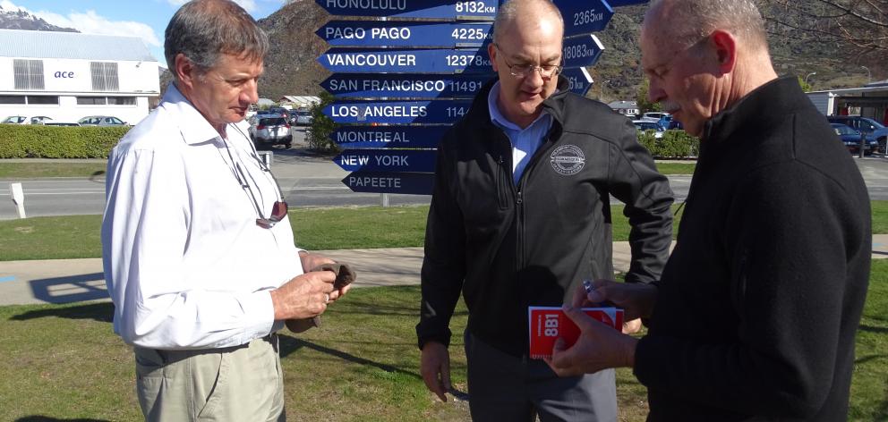 Transport Accident Investigation Commission air investigators Ian McClelland, left, and Steve...
