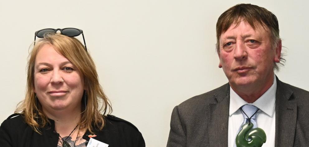Rachel Wesley and Matapura Ellison. Photo: ODT files 