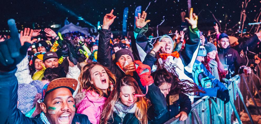 The crowd at Snowboxx 2018, in Europe. Photos: Supplied