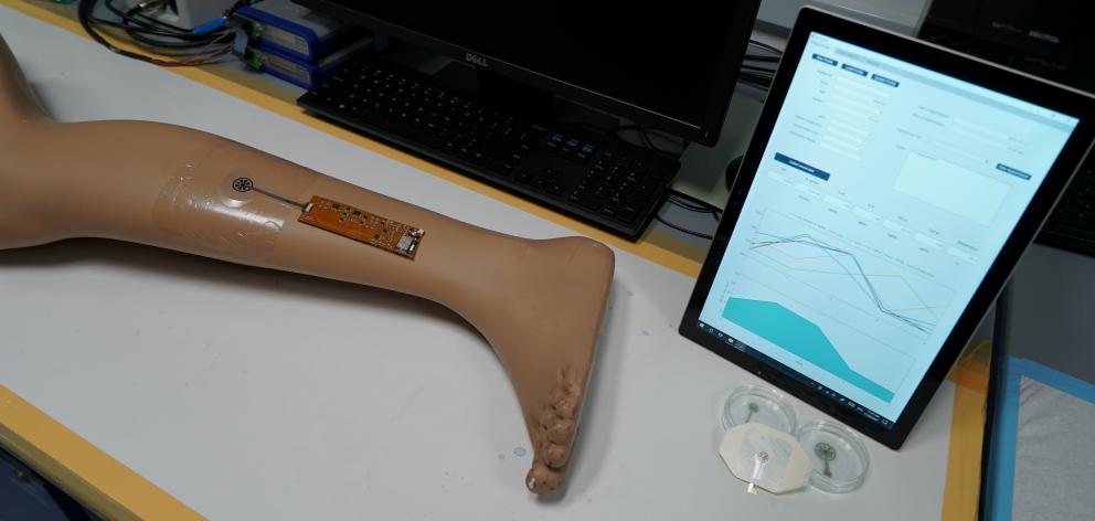 A smart bandage with sensor and microchip will relay details of a patient's recovery remotely....