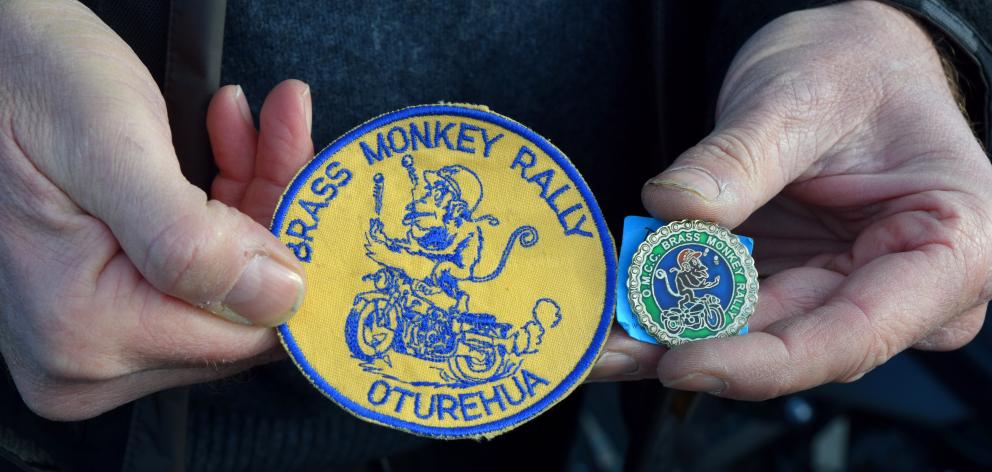 Badges given to participants in the annual Brass Monkey Rally in Oturehua in Central Otago. 
...