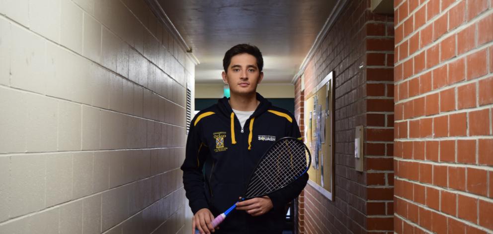 University of Otago Squash Club president Jayden Millard is searching for the club’s new home...