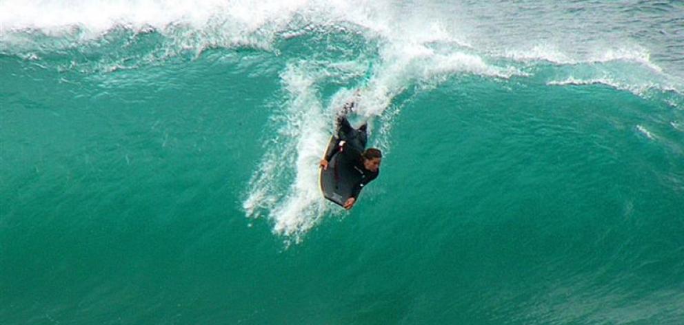 Duncan Smith, one of the favourites for tomorrow’s Dion Wells Memorial bodyboarding event at St...