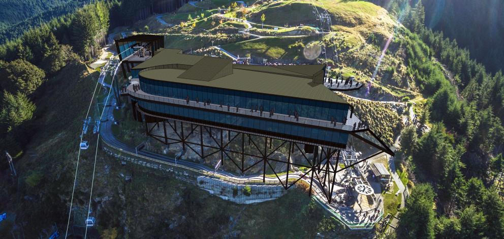 An artist’s impression of what the proposed $60 million Skyline Queenstown complex will look like...