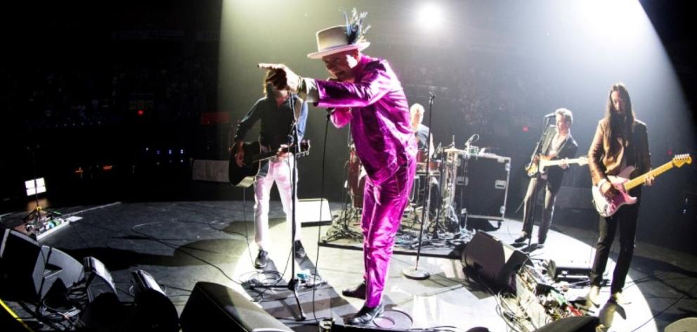 The Tragically Hip perform in in Victoria, British Columbia, last month. Photo Reuters 
