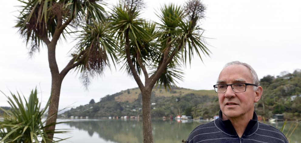 Purakaunui resident Peter Laing  is opposed to a plan to install a toilet at Mouats Bay. Photo by...