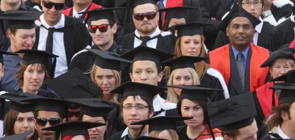 The report has called for interest to be put back on student loans. Photo NZ Herald by Mark Mitchell