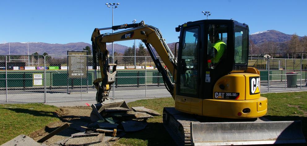 Construction begins on a $1million building at the Pioneer Energy Turf in Cromwell.