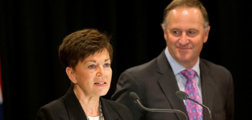 Dame Patsy Reddy with Prime Minister John Key earlier this year. Photo NZ Herald
