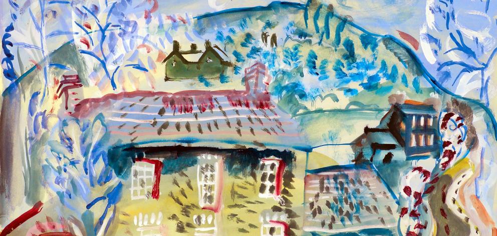 Frances Hodgkins’ Mill House, Ponterwyd, c1935.