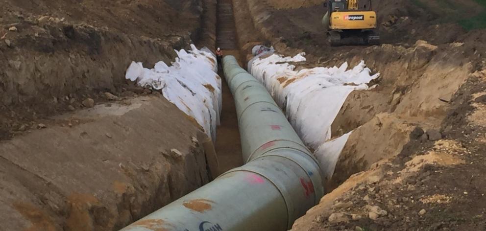 More than 70% of the pipes are in the ground for the North Otago Irrigation Company’s $57 million...