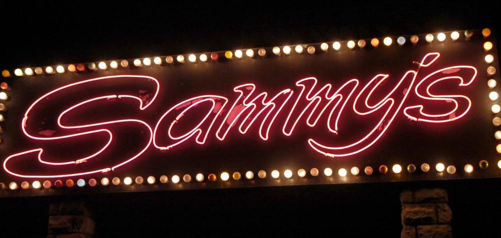 Sammy's neon sign on Crawford Street.