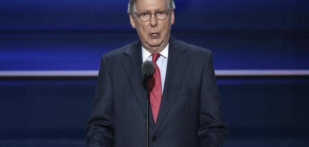 US Senate majority leader Mitch McConnell. Photo: Reuters