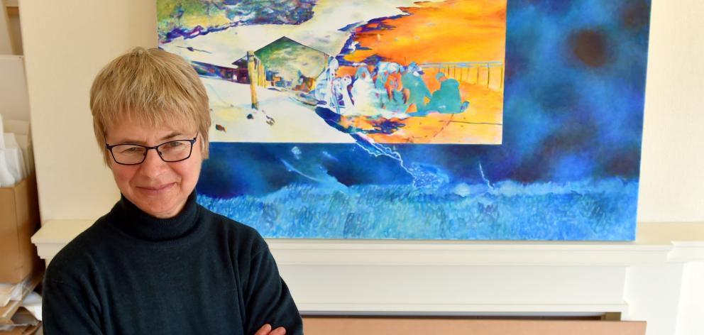 Artist Sue Novell, who has responded to the research of Prof Holger Regenbrecht’s lab, in the...