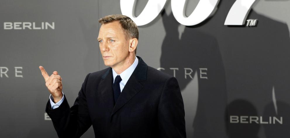 James Bond actor Daniel Craig poses at the German premiere of 'Spectre' in Berlin in October last...
